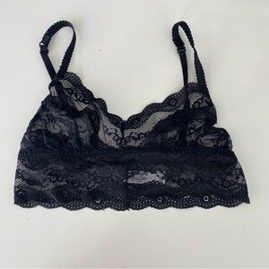 Black lace bralette size small‎